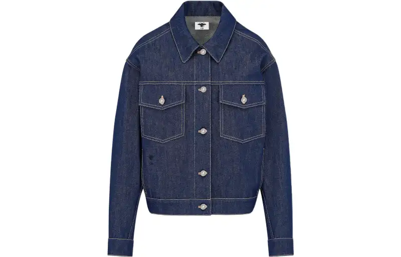 DIOR FW22 Denim Jacket Women's Blue