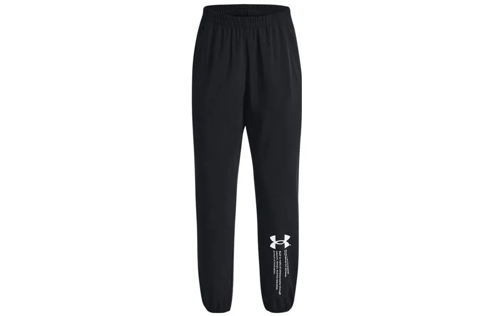 Under Armour Knitted Sweatpants Women's Black Moderate Cuffed Pants