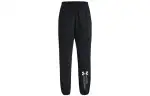 Under Armour Knitted Sweatpants Women's Black Moderate Cuffed Pants