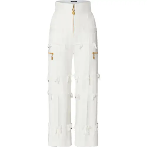 LOUIS VUITTON Cotton Gabardine Braid Pants