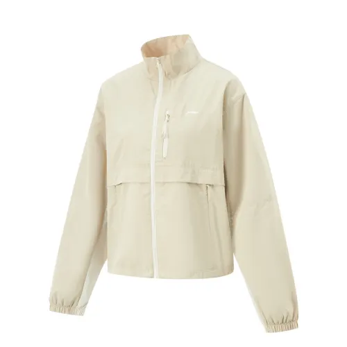 Li Ning Fitness Series Trench Coat Women's Coast Gray