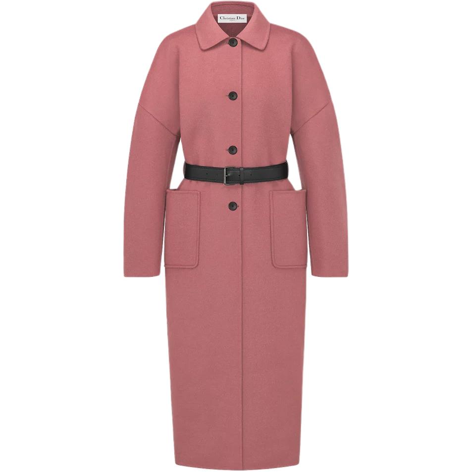 Женское пальто Dior (розовое)