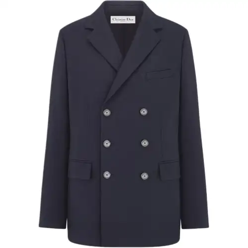 DIOR SS25 Business Suit Coat Women's Marine Blue