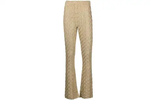 GUCCI Cable-Knit Flared Trousers