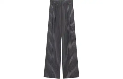 LOEWE Casual Pants Women's Black Moderate Straight Fit Pants