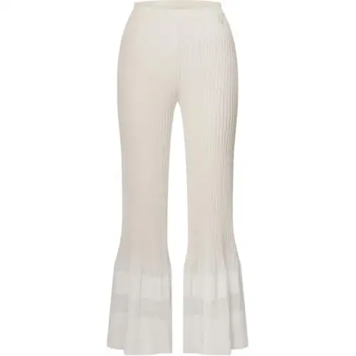 Lv Scallop Knit Flared Pants