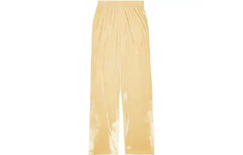 Balenciaga Velvet Effect Elastic Waist Trousers