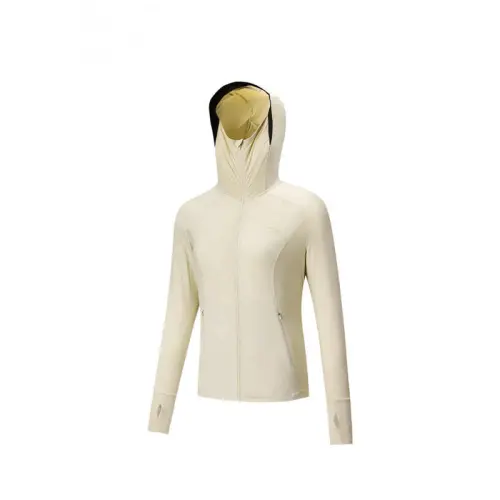 Anta Variety Training Collection Sun Protection Clothing Women's Milk Crisps Yellow