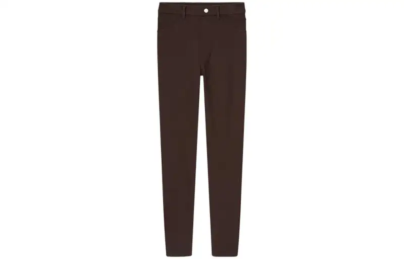 UNIQLO Casual Pants Women's Dark Umber Moderate Straight Fit Pants