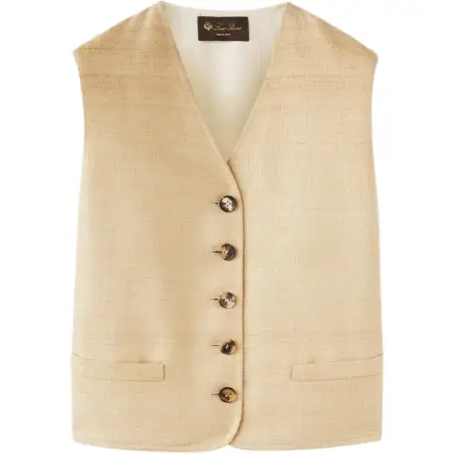 Loro Piana SS24 Vest Women's Roasted Sesame