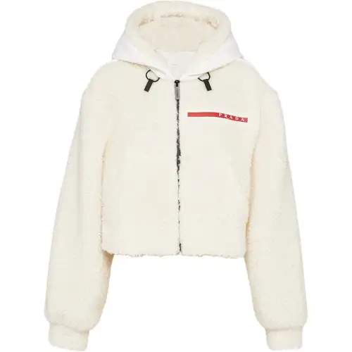 PRADA Pre Owned 2022 Hooded Double fleece Jacket
