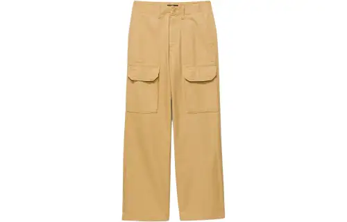 Vans Arroyo Wide Leg Cargo Pants Casual Pants Women's Yellow