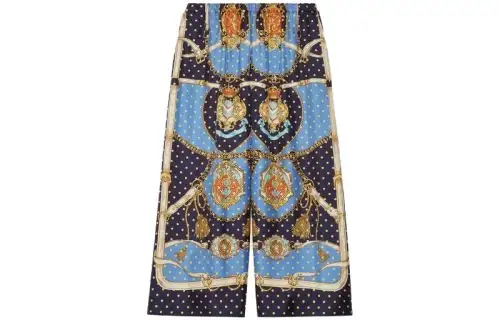 GUCCI Casual Pants Women's Multicolor Moderate Wide Leg Pants