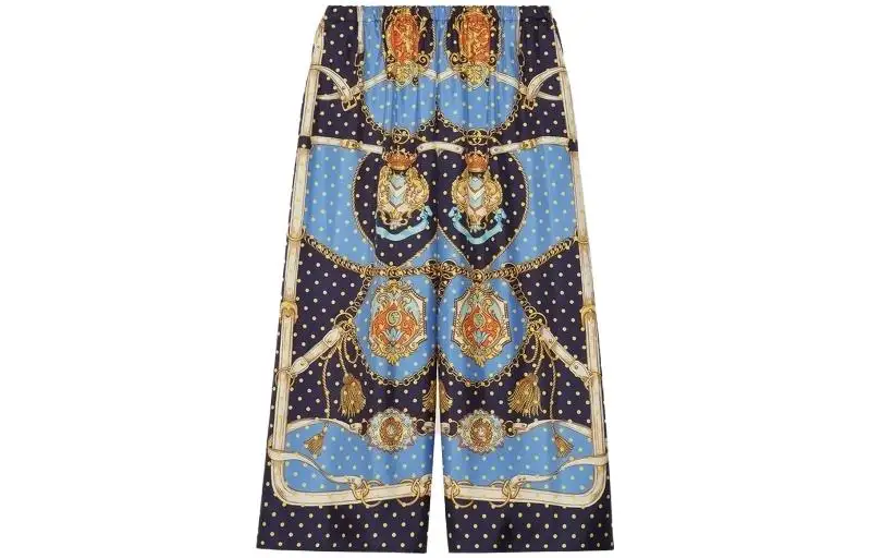 GUCCI Casual Pants Women's Multicolor Moderate Wide Leg Pants