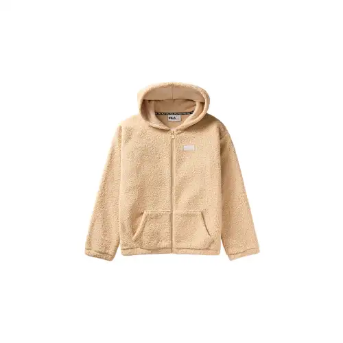 FILA Velvet feel Coat Women's Beige Apricot 918