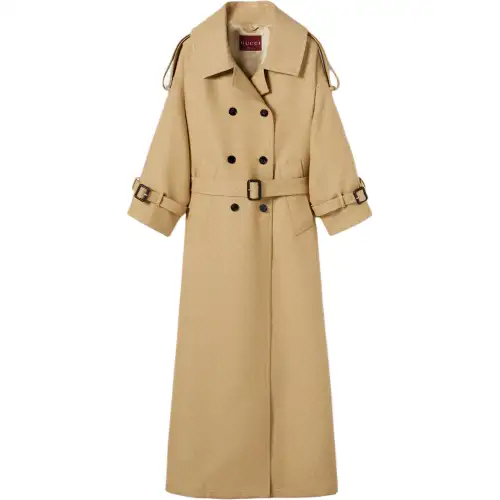 GUCCI Gg Crêpe Double Breasted Coat