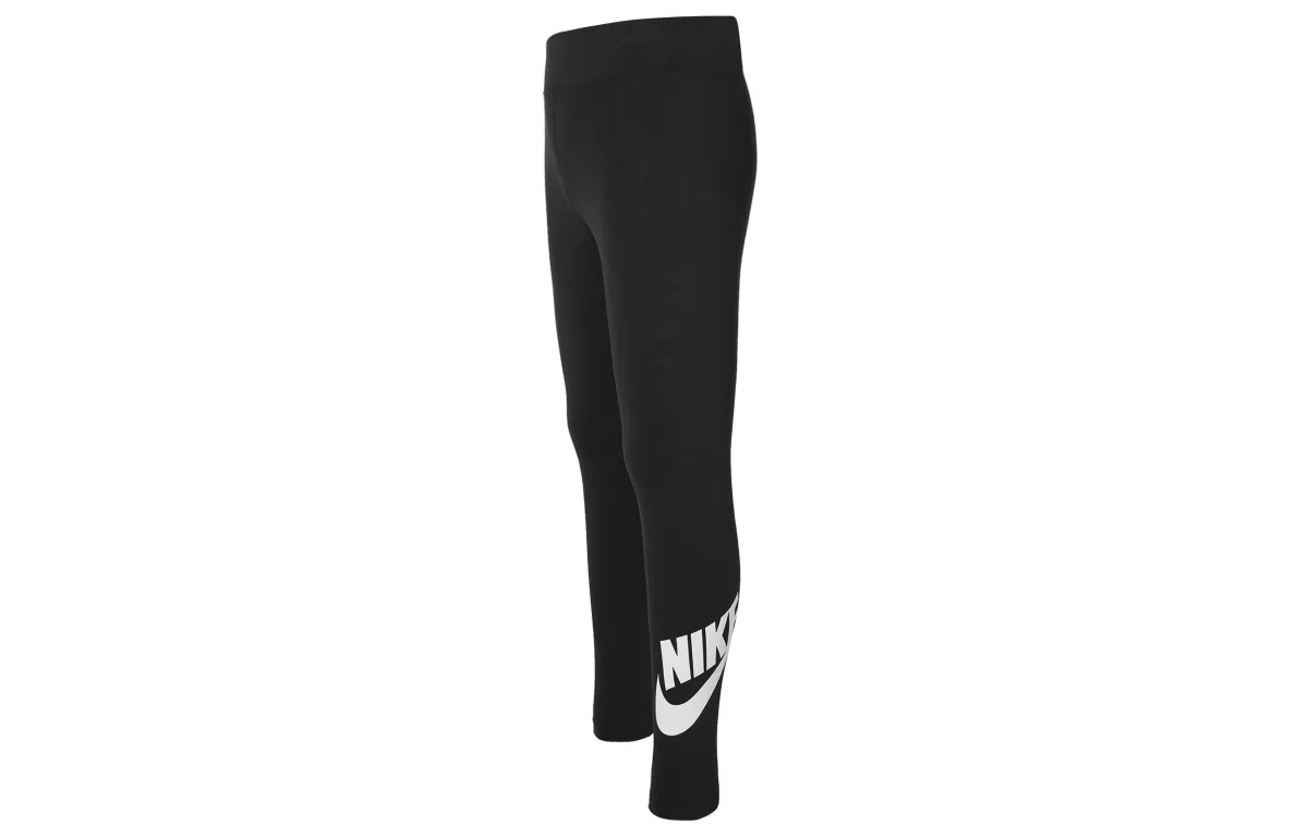 Nike Women'ss Slim Fit Letter Print Casual Pants Black