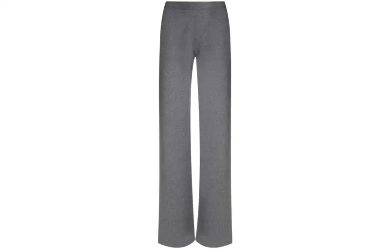 Loro Piana Casual Pants Women's Gray Moderate Straight Fit Pants