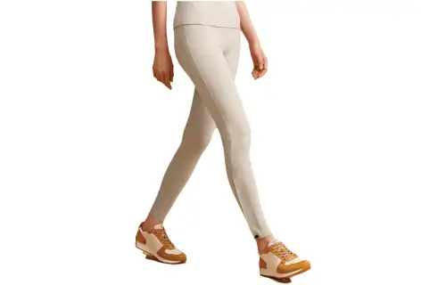 HERMES Casual Pants Women's Lime Gray Moderate Slim Fit Pants