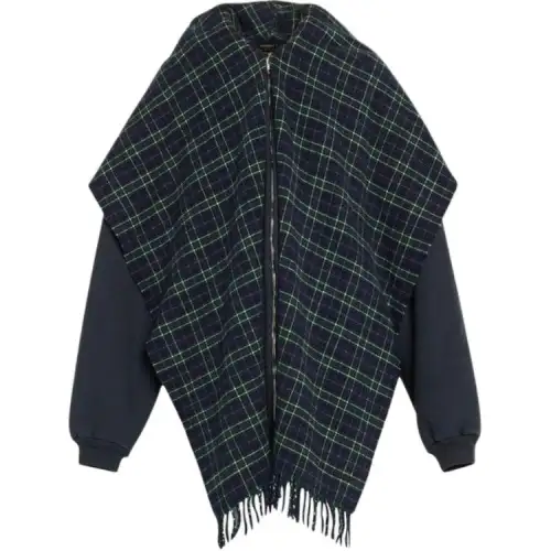 Balenciaga Scarf Zip Up Hoodie 'Faded Black'