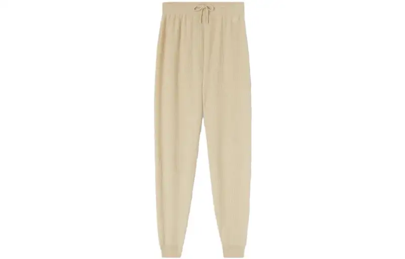 Loro Piana Casual Pants Women's Beige Moderate Cuffed Pants
