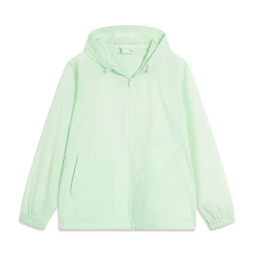 Li Ning Sports Life Collection Trench Coat Women's Light Neon Green