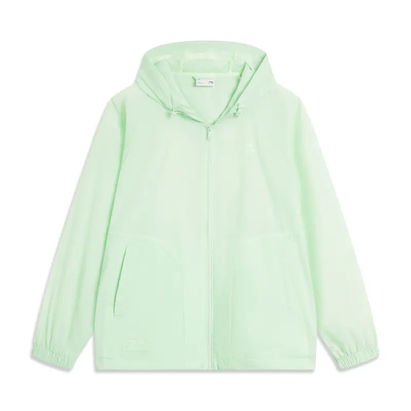 Li Ning Sports Life Collection Trench Coat Women's Light Neon Green