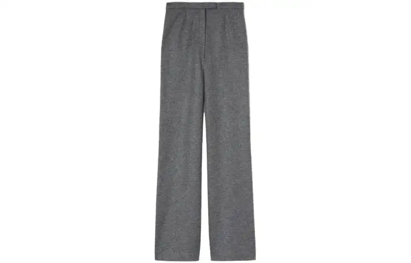Loro Piana Casual Pants Women's Gray Moderate Straight Fit Pants