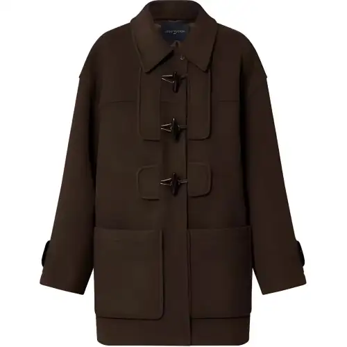 LOUIS VUITTON FW24 Coat Women's Dark Brown