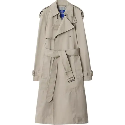 Burberry Long Cotton Trench Coat