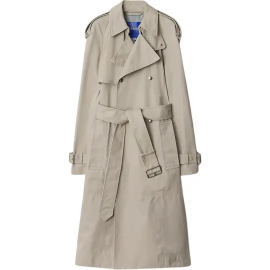 Burberry Long Cotton Trench Coat