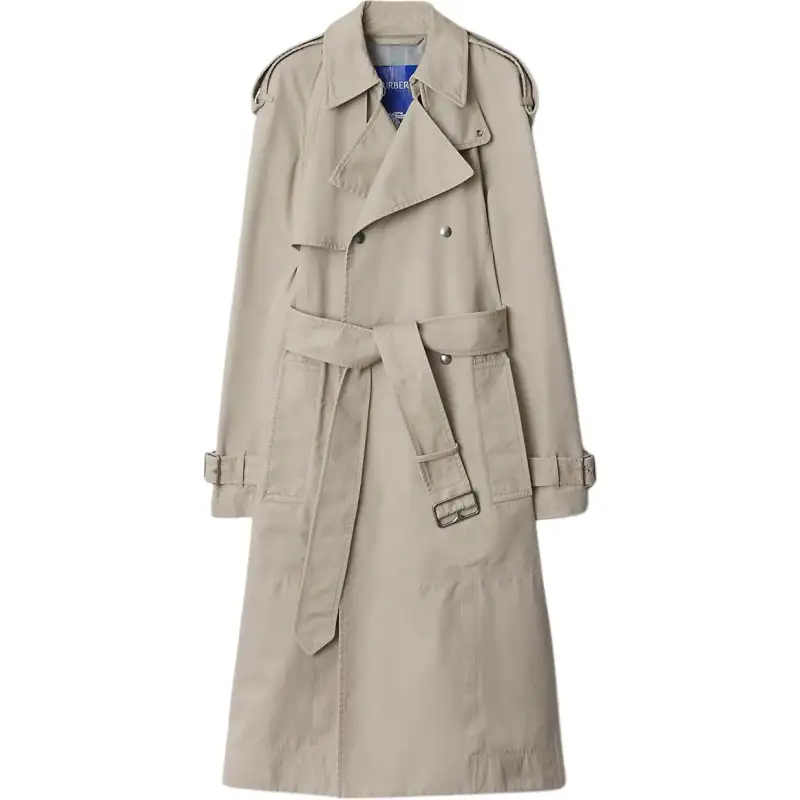 Burberry Long Cotton Trench Coat
