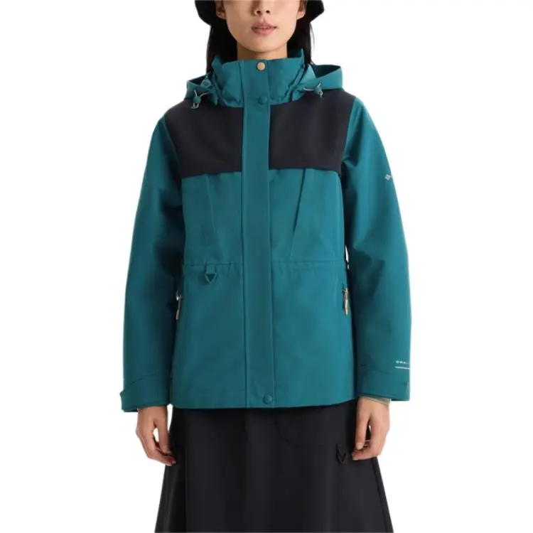 Columbia Transit SS25 Hiking Waterproof, Windproof, Breathable, And Thermal Windbreaker Jacket Women's Dark Green