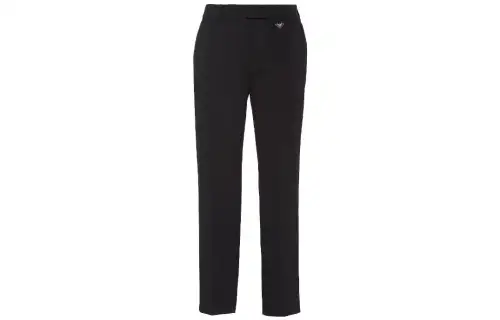 Prada grain-de-poudre cropped trousers