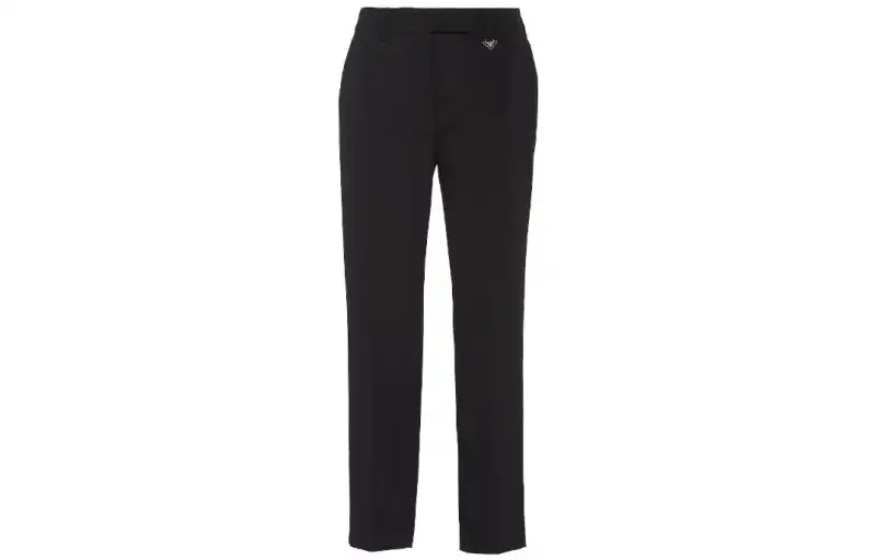 Prada grain-de-poudre cropped trousers
