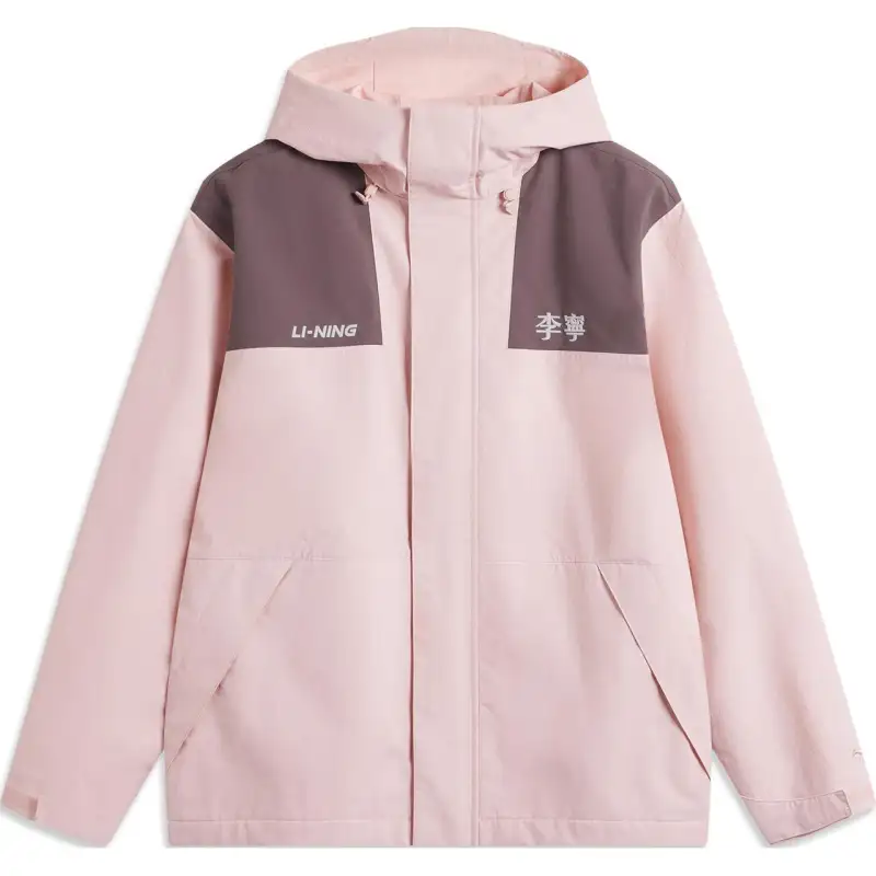 Li Ning Lotus Leaf Trench Coat Women's Light Blush Pink