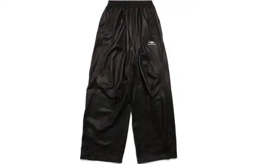 Balenciaga Casual Pants Loose Fit Women's Black