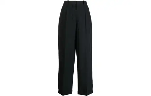 THE ROW Casual Pants Women's Black Moderate Wide Leg Pants
