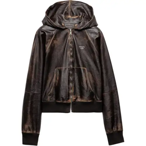 PRADA Hooded Zip Up Jacket