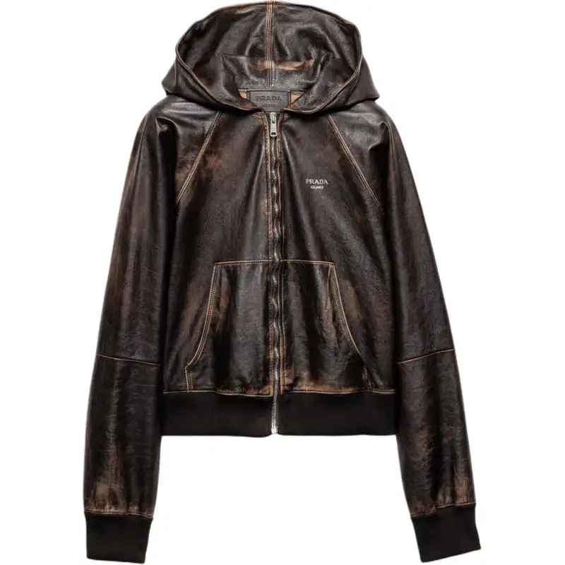 PRADA Hooded Zip Up Jacket