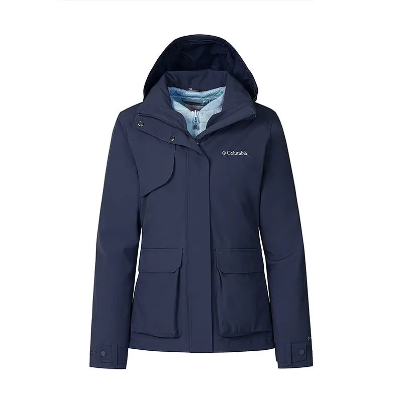 Columbia Thermal Heat Reflective Windbreaker Jacket Women's Blue