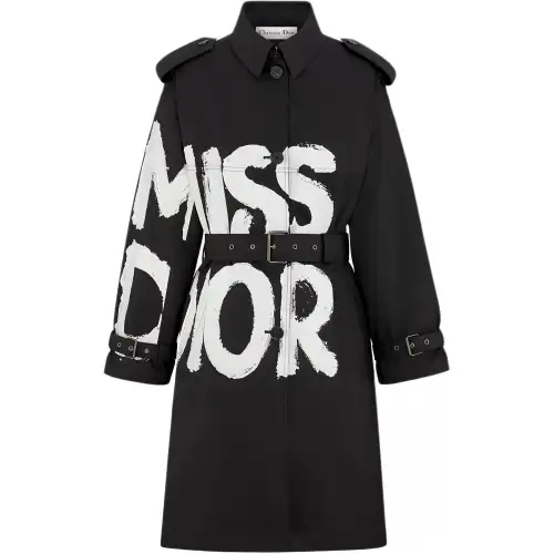 DIOR FW24 Trench Coat Women's Black