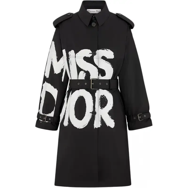 DIOR FW24 Trench Coat Women's Black