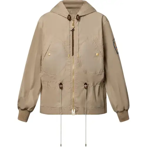 Lv Peach Effect Peplum Parka