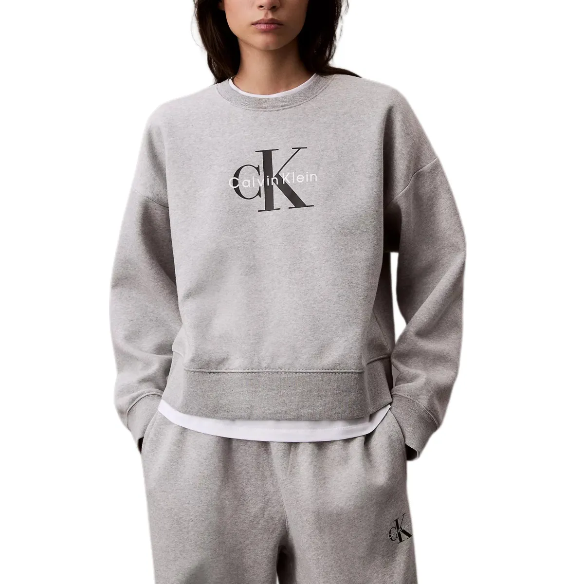 CALVIN KLEIN Sweatshirt Women's Gray