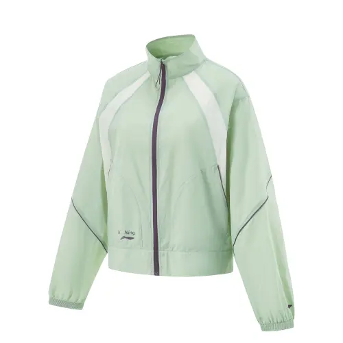 Li Ning Fitness Series Trench Coat Women's Tallow Green/Ivory