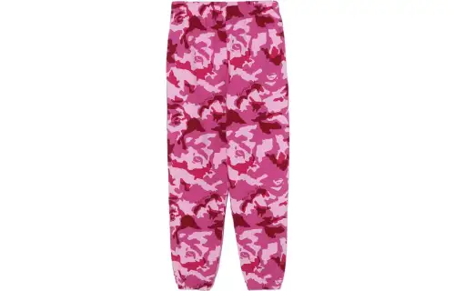 A BATHING APE Casual Pants Women's Pink Moderate Cuffed Pants