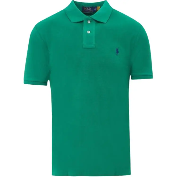 Polo Ralph Lauren Polo Shirt Custom Slim Fit Men's Green