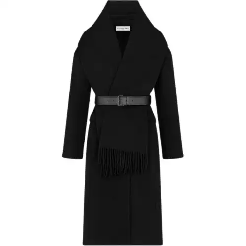 DIOR Coats Women's Black Moderate