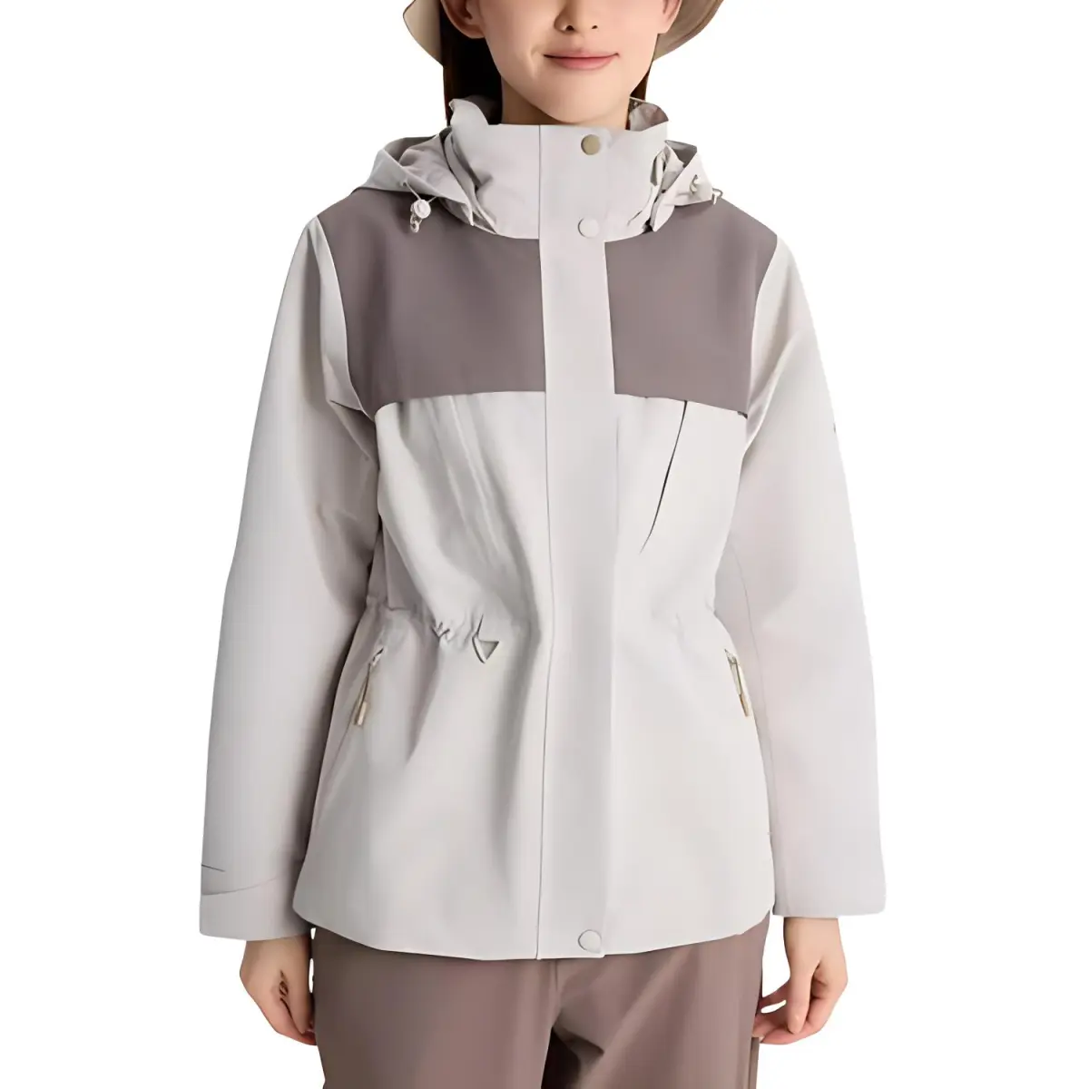 Columbia Transit SS25 Hiking Waterproof And Warm Windbreaker Jacket Women's White